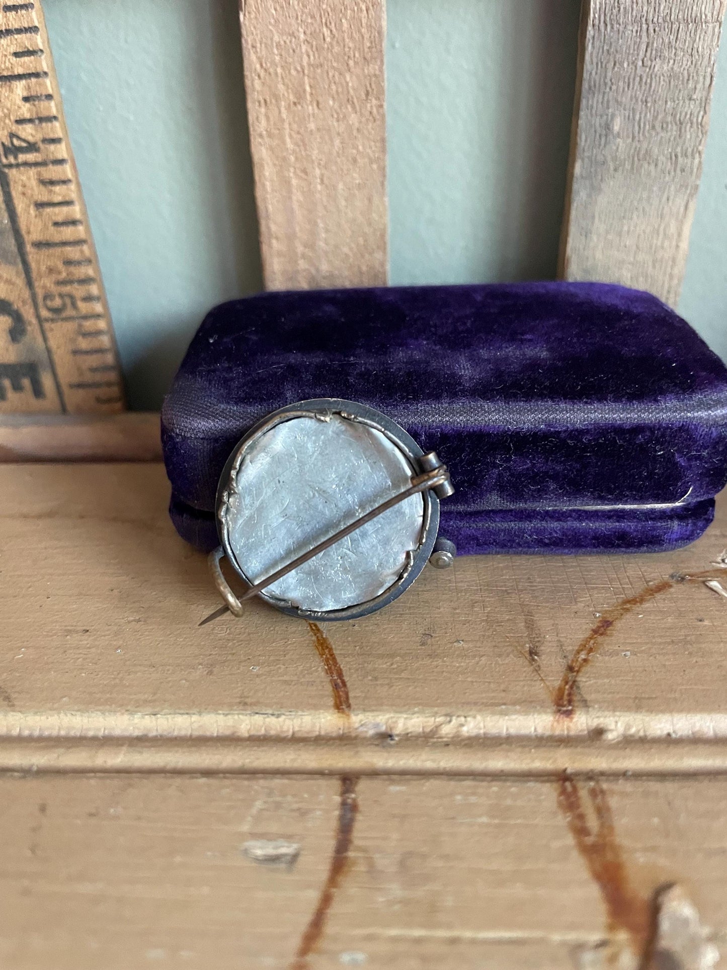 Antique Beloved Greyhound Whippet Dog Portrait Brooch