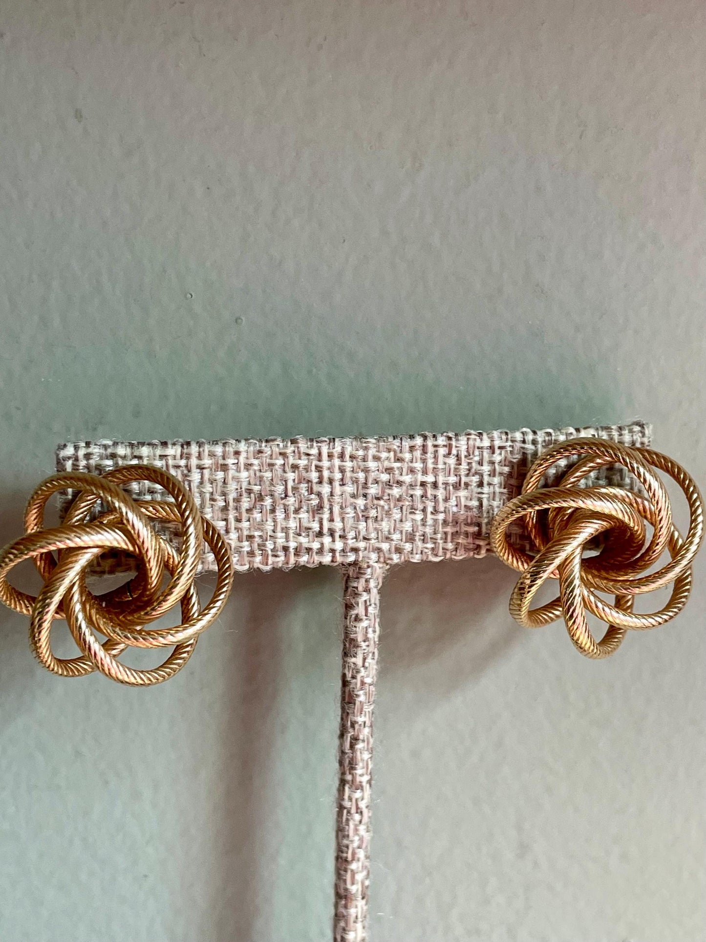 Vintage 14K Loopy Knot Earrings in Yellow Gold