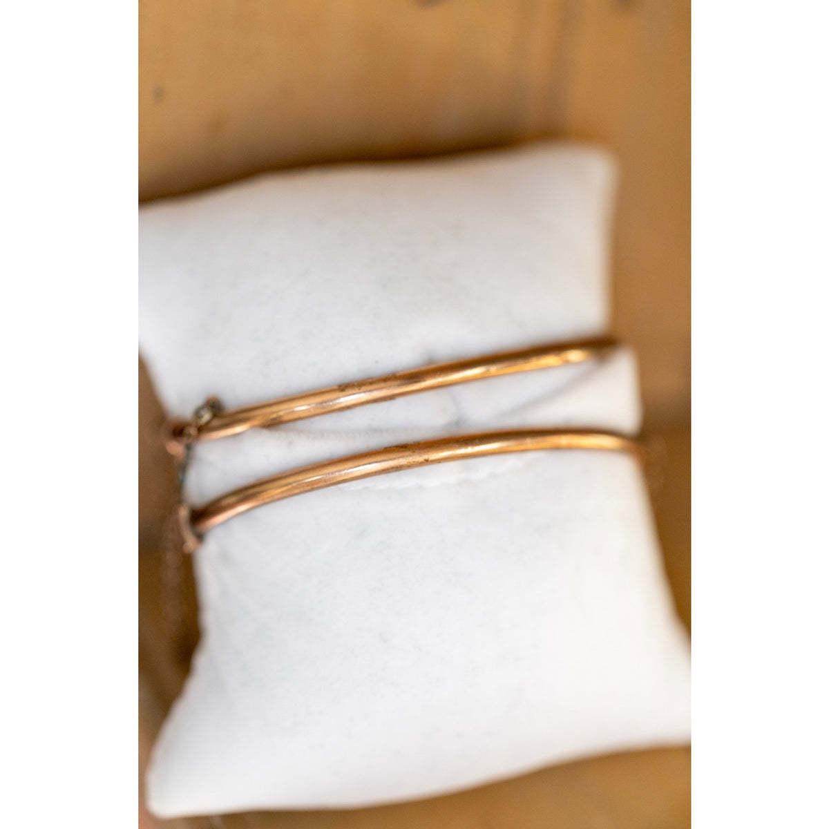 Antique Victorian Gold Filled Matching Wedding Bridal Pearl Set Bangles