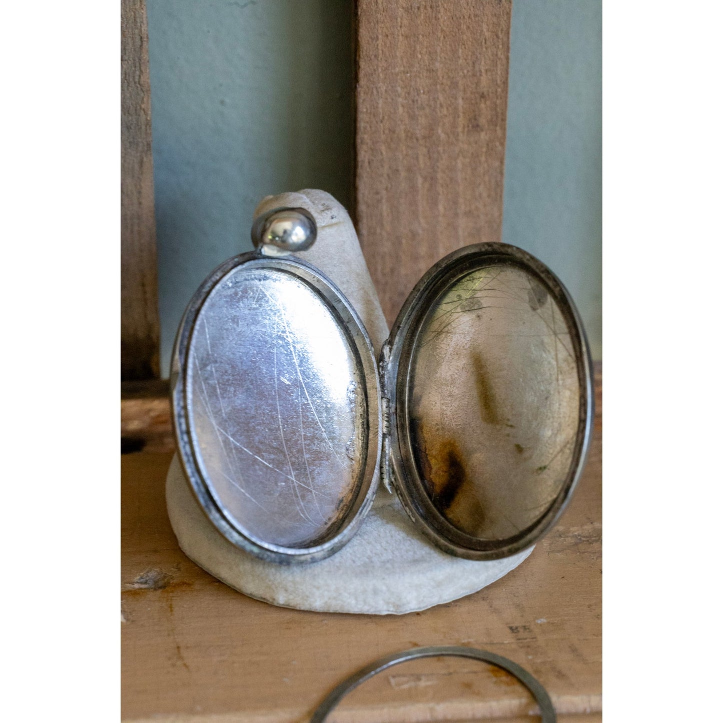 Antique Victorian Sterling Silver Aesthetic Period c1880 Large Locket