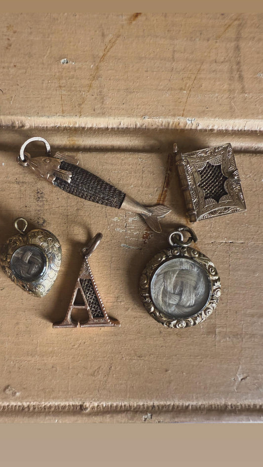 Pick an Antique Victorian Gold/ Gold Filled Hair Charm Watch Fob