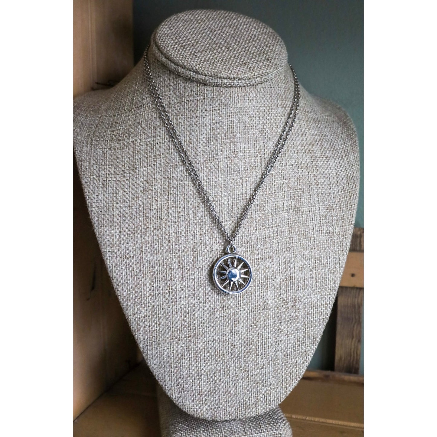 2003 Tiffany & Co. Sterling Silver Sunburst Pendant Necklace