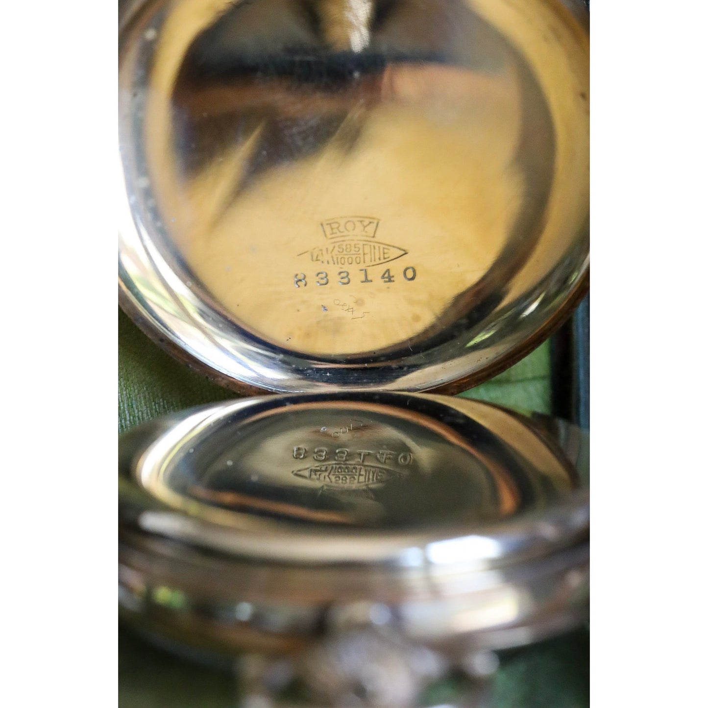 Antique Solid 14K Yellow Gold Waltham Open Face Working Pocket Watch