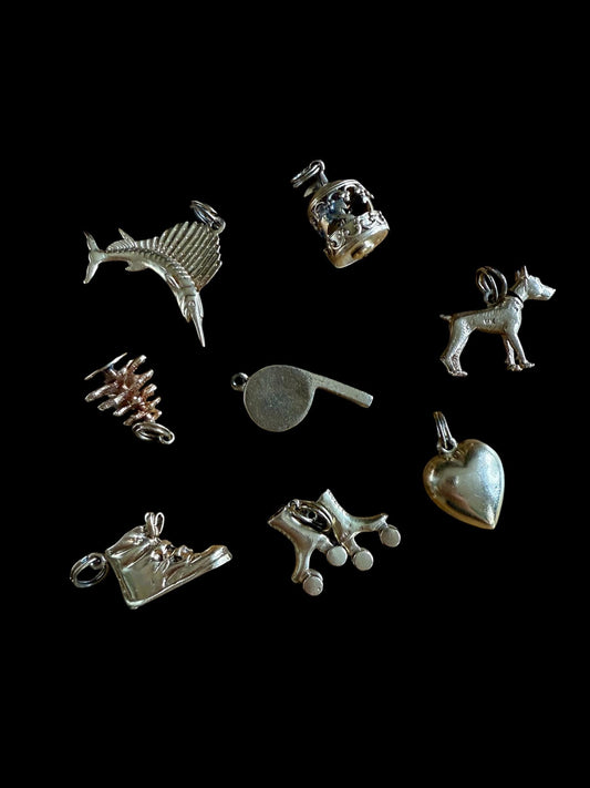 Pick a Mid Century Vintage 14K Yellow Gold Charm-Some Movable