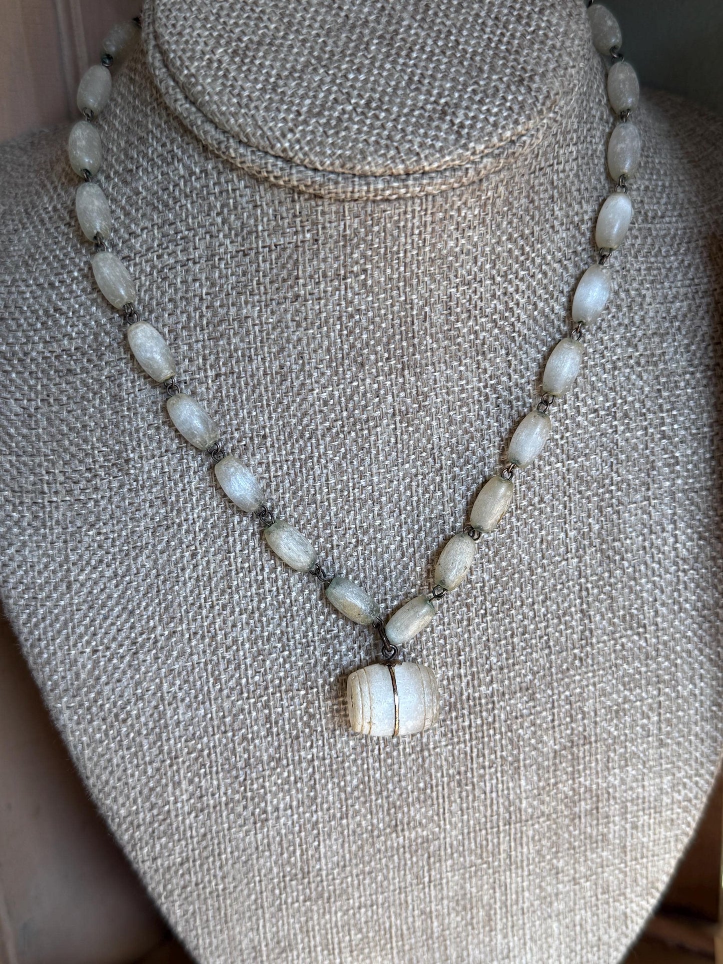 C1900 Niagara Falls Stanhope on Original Chain Satin Feldspar