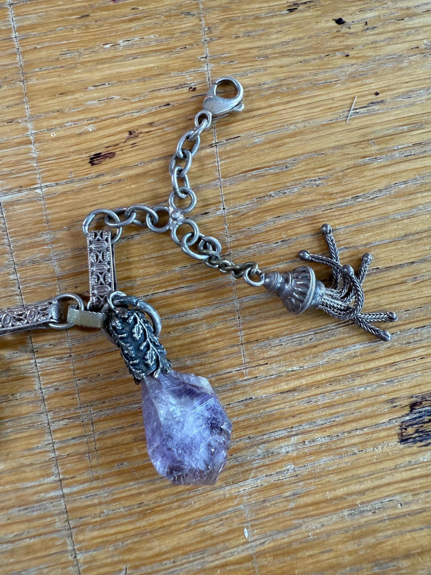 Vintage Silver Charivari Balvaria Hunt Trophies on Bracelet