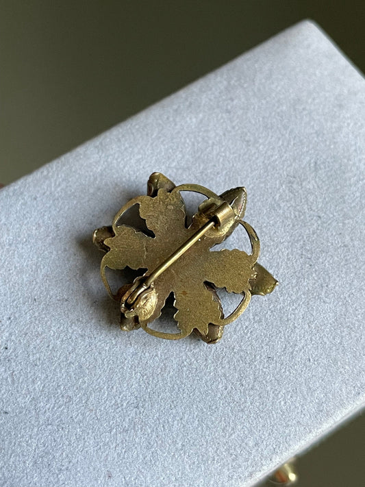 A Rare Antique Saphiret Brooch with Paste