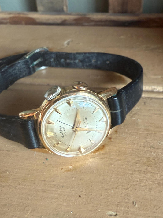 1960's Vintage Ladies Vulcan Cricket Golden Voice Wrist Watch Working