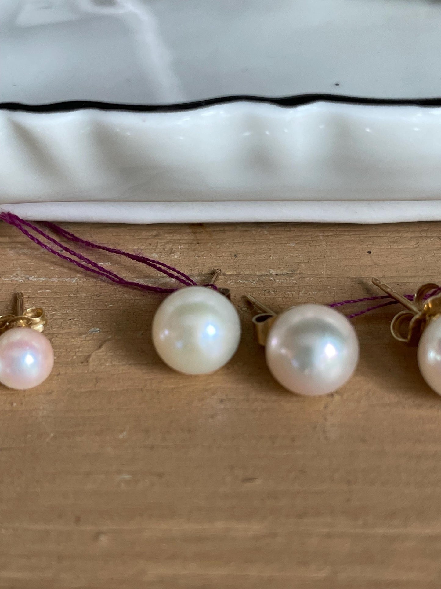 Pick a Pair of Vintage Cultured Pearl Earrings in 14K Yellow Gold