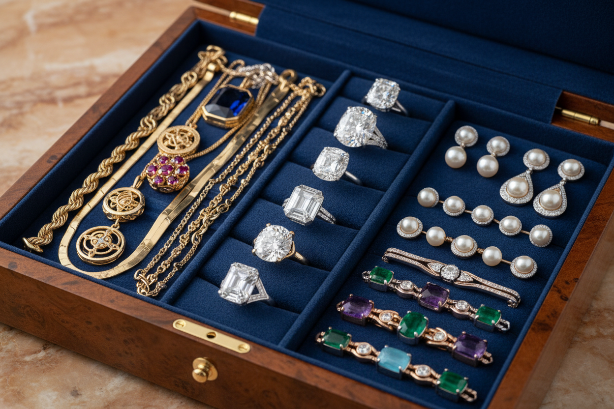 Jewelry box of jewelry